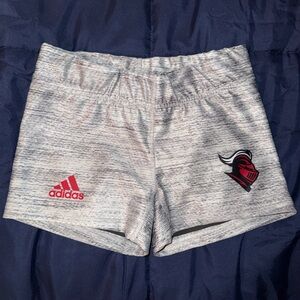 Adidas Women's Gray knighthead spandex shorts